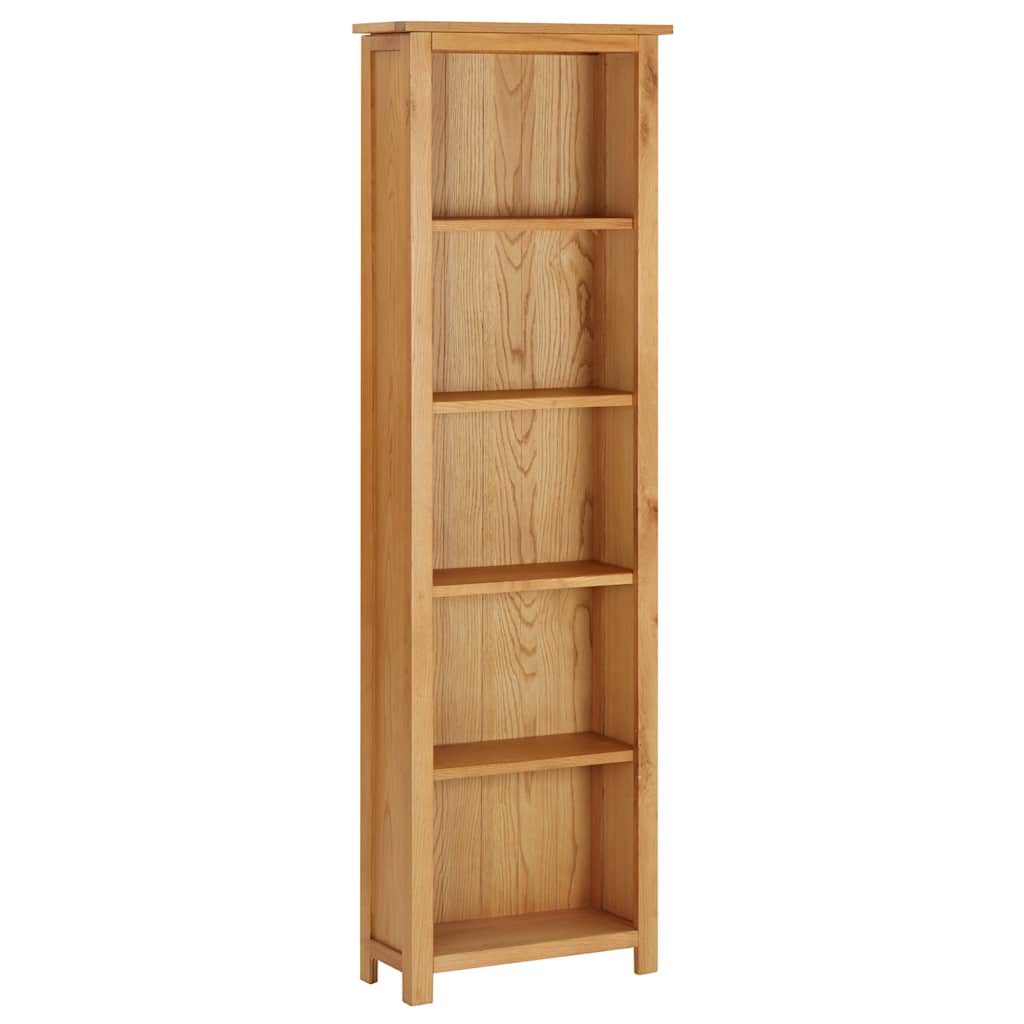 Βιβλιοθήκη 52 x 22,5 x 170 εκ. από Μασίφ Ξύλο Δρυός