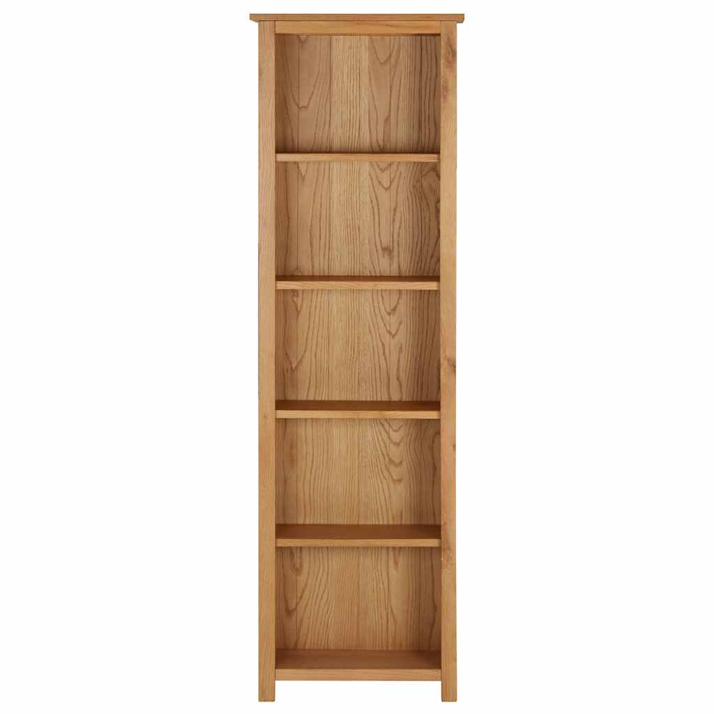 Βιβλιοθήκη 52 x 22,5 x 170 εκ. από Μασίφ Ξύλο Δρυός