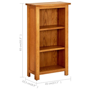 Βιβλιοθήκη 45 x 22,5 x 82 εκ. από Μασίφ Ξύλο Δρυός - Pakobazaar