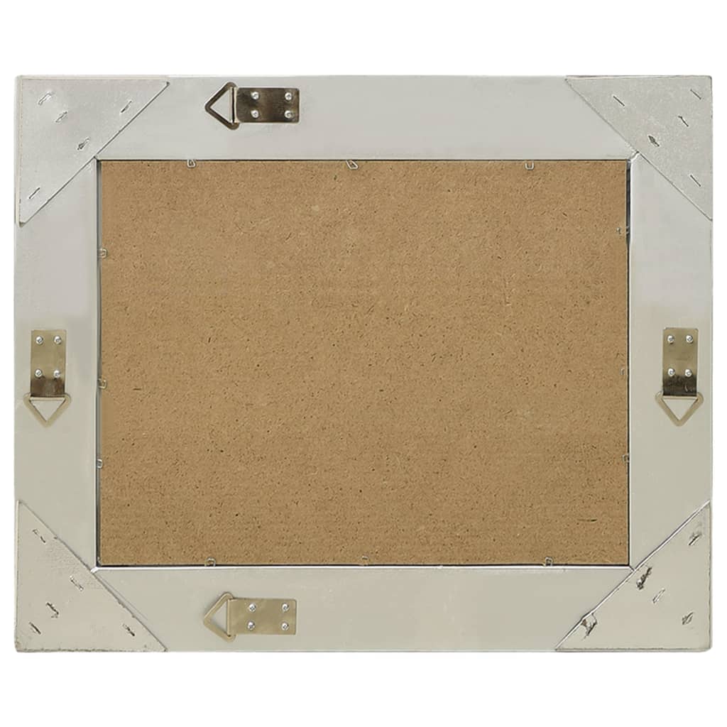 Καθρέφτης Τοίχου με Μπαρόκ Στιλ Ασημί 50 x 40 εκ.