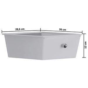 Τρόλεϊ με 4 Συρτάρια Φορητό Ομπρέ Πλαστικό - Pakobazaar