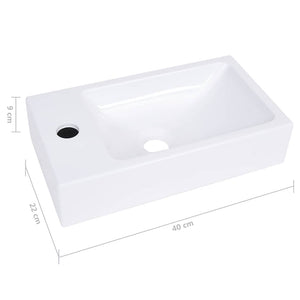 Νιπτήρας Λευκός 400 x 220 x 90 χιλ. από SMC - PAKOBAZAAR