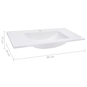 Νιπτήρας Ένθετος Λευκός 800 x 460 x 130 χιλ. από SMC