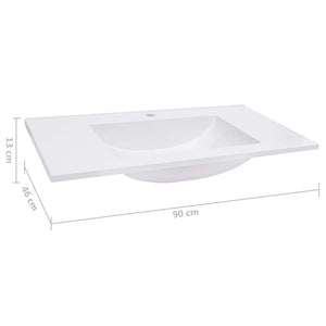 Νιπτήρας Ένθετος Λευκός 900 x 460 x 130 χιλ. από SMC