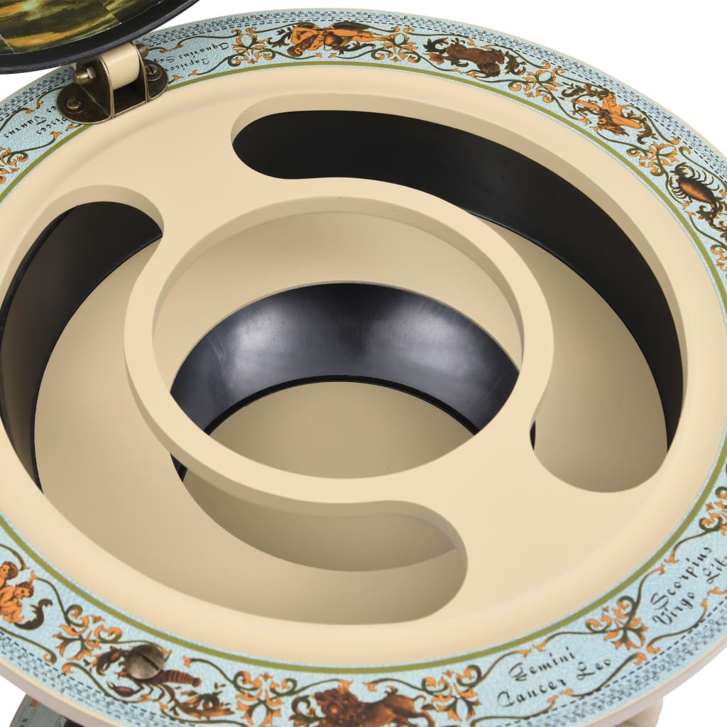 Μπαρ Υδρόγειος / Κάβα για Κρασιά Μπλε από Ξύλο Ευκαλύπτου - Pakobazaar