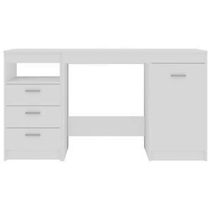Γραφείο Λευκό 140 x 50 x 76 εκ. από Επεξ. Ξύλο - PAKOBAZAAR