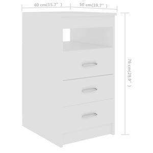 Γραφείο Λευκό 140 x 50 x 76 εκ. από Επεξ. Ξύλο - PAKOBAZAAR