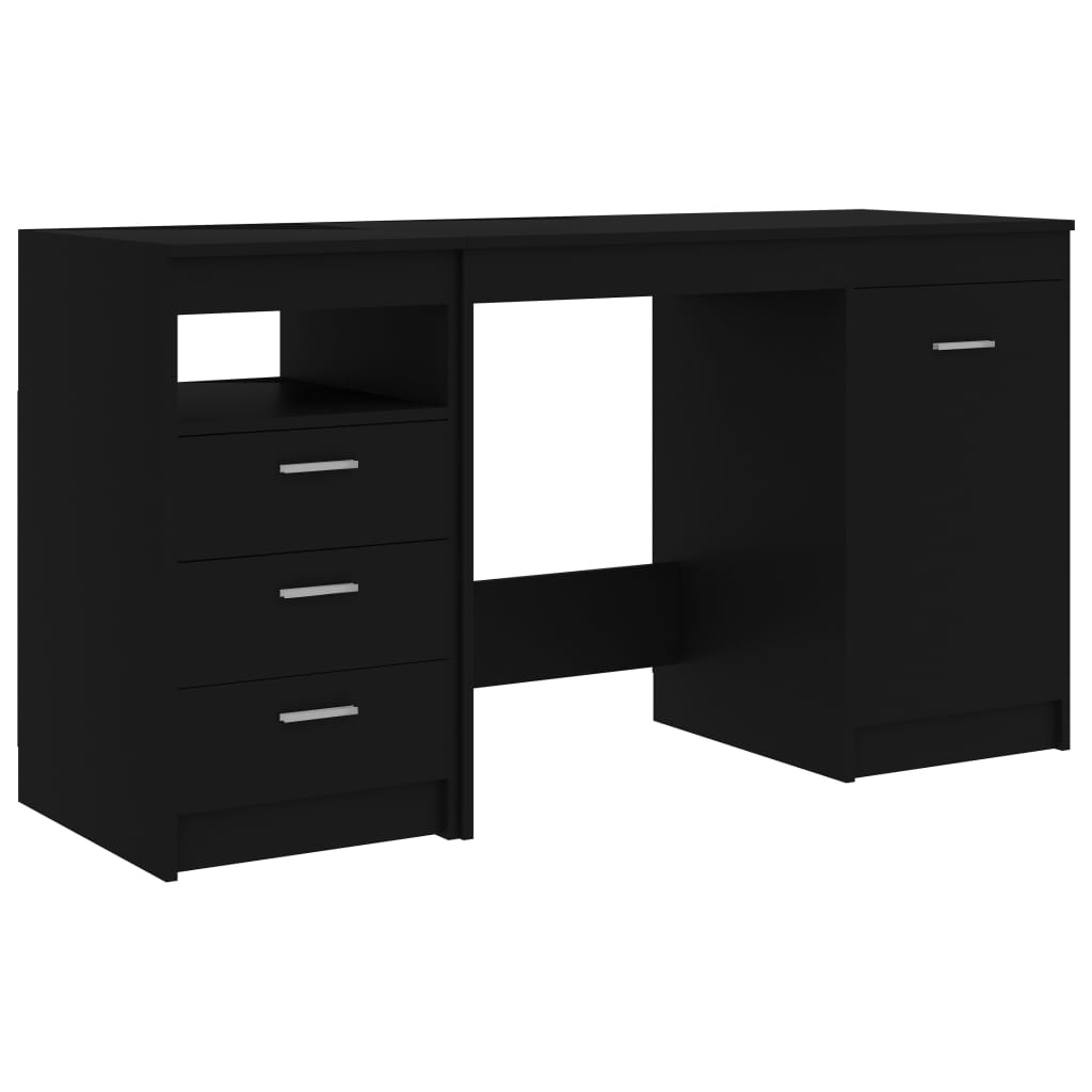 Γραφείο Μαύρο 140 x 50 x 76 εκ. από Επεξ. Ξύλο - PAKOBAZAAR