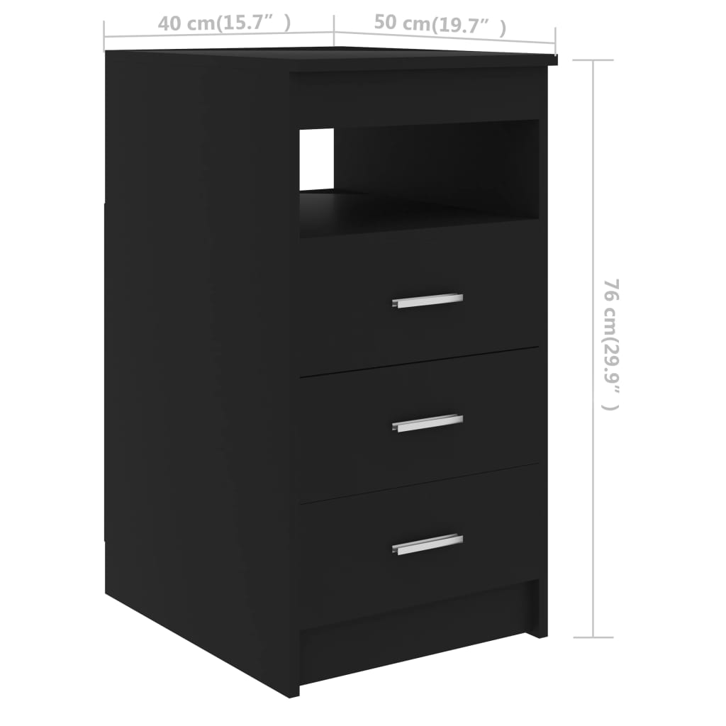 Γραφείο Μαύρο 140 x 50 x 76 εκ. από Επεξ. Ξύλο - PAKOBAZAAR
