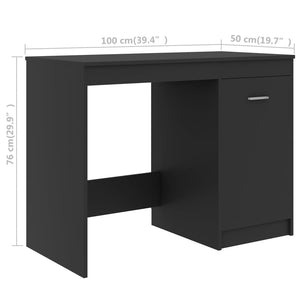 Γραφείο Γκρι 140 x 50 x 76 εκ. από Επεξ. Ξύλο
