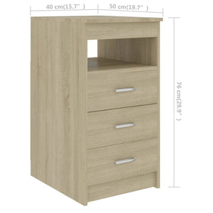 Γραφείο Χρώμα Sonoma Δρυς 140 x 50 x 76 εκ. από Επεξ. Ξύλο - Pakobazaar