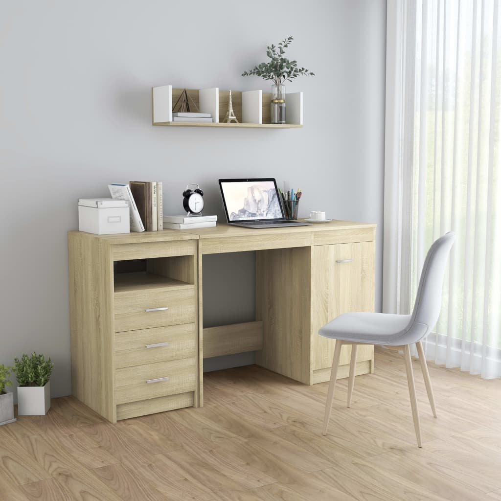 Γραφείο Χρώμα Sonoma Δρυς 140 x 50 x 76 εκ. από Επεξ. Ξύλο - Pakobazaar