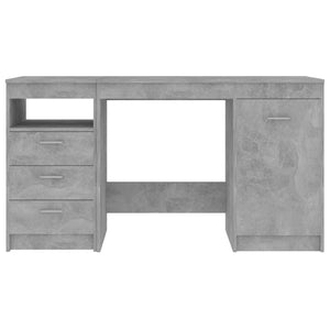 Γραφείο Γκρι Σκυροδέματος 140 x 50 x 76 εκ. από Επεξ. Ξύλο - PAKOBAZAAR