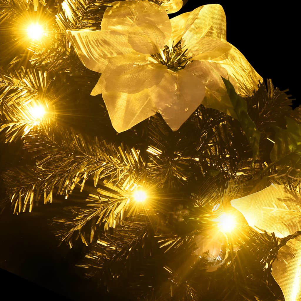 Γιρλάντα Χριστουγεννιάτικη με Λαμπάκια LED Μαύρη 2,7 μ. PVC