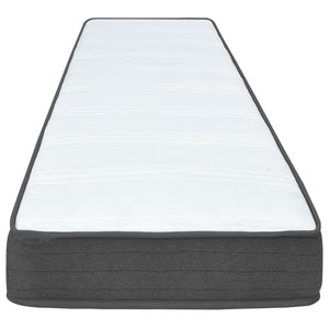 Κρεβάτι Boxspring Σκούρο Γκρι 100 x 200 εκ. Υφασμάτινο - PAKOBAZAAR