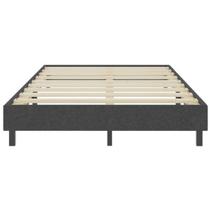 Κρεβάτι Boxspring Σκούρο Γκρι 120 x 200 εκ. Υφασμάτινο - PAKOBAZAAR