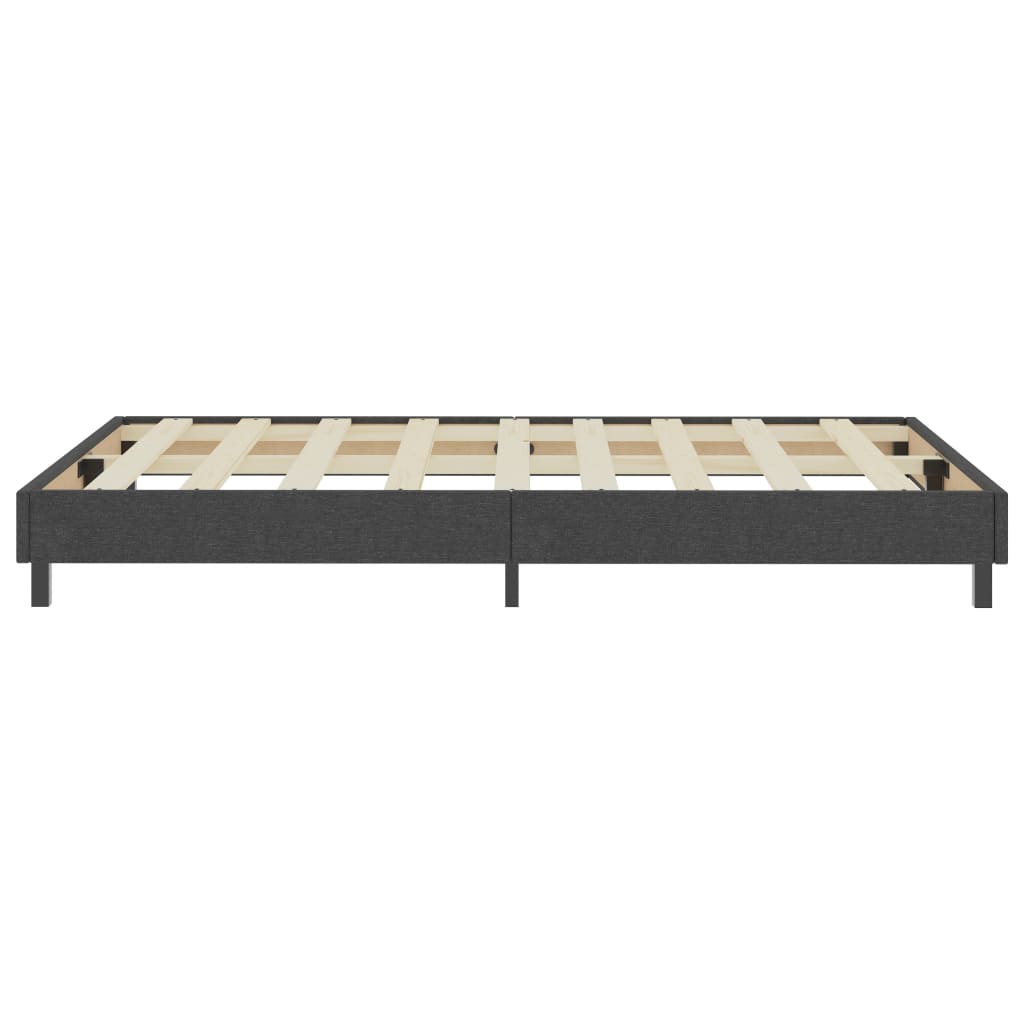 Κρεβάτι Boxspring Σκούρο Γκρι 120 x 200 εκ. Υφασμάτινο - PAKOBAZAAR