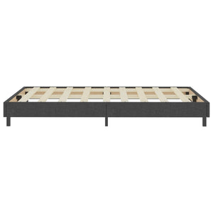 Κρεβάτι Boxspring Σκούρο Γκρι 120 x 200 εκ. Υφασμάτινο - PAKOBAZAAR