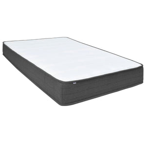 Κρεβάτι Boxspring Σκούρο Γκρι 140 x 200 εκ. Υφασμάτινο - Pakobazaar