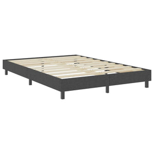 Κρεβάτι Boxspring Σκούρο Γκρι 140 x 200 εκ. Υφασμάτινο