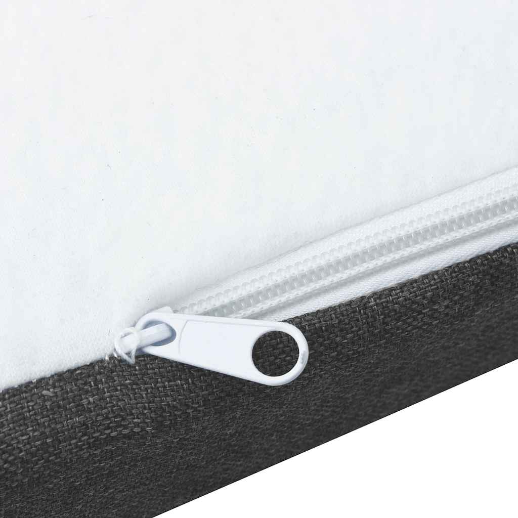 Κρεβάτι Boxspring Σκούρο Γκρι 160 x 200 εκ. Υφασμάτινο - Pakobazaar