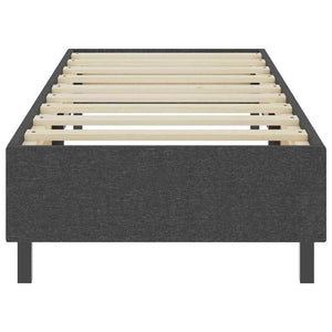 Κρεβάτι Boxspring Σκούρο Γκρι 90 x 200 εκ. Υφασμάτινο