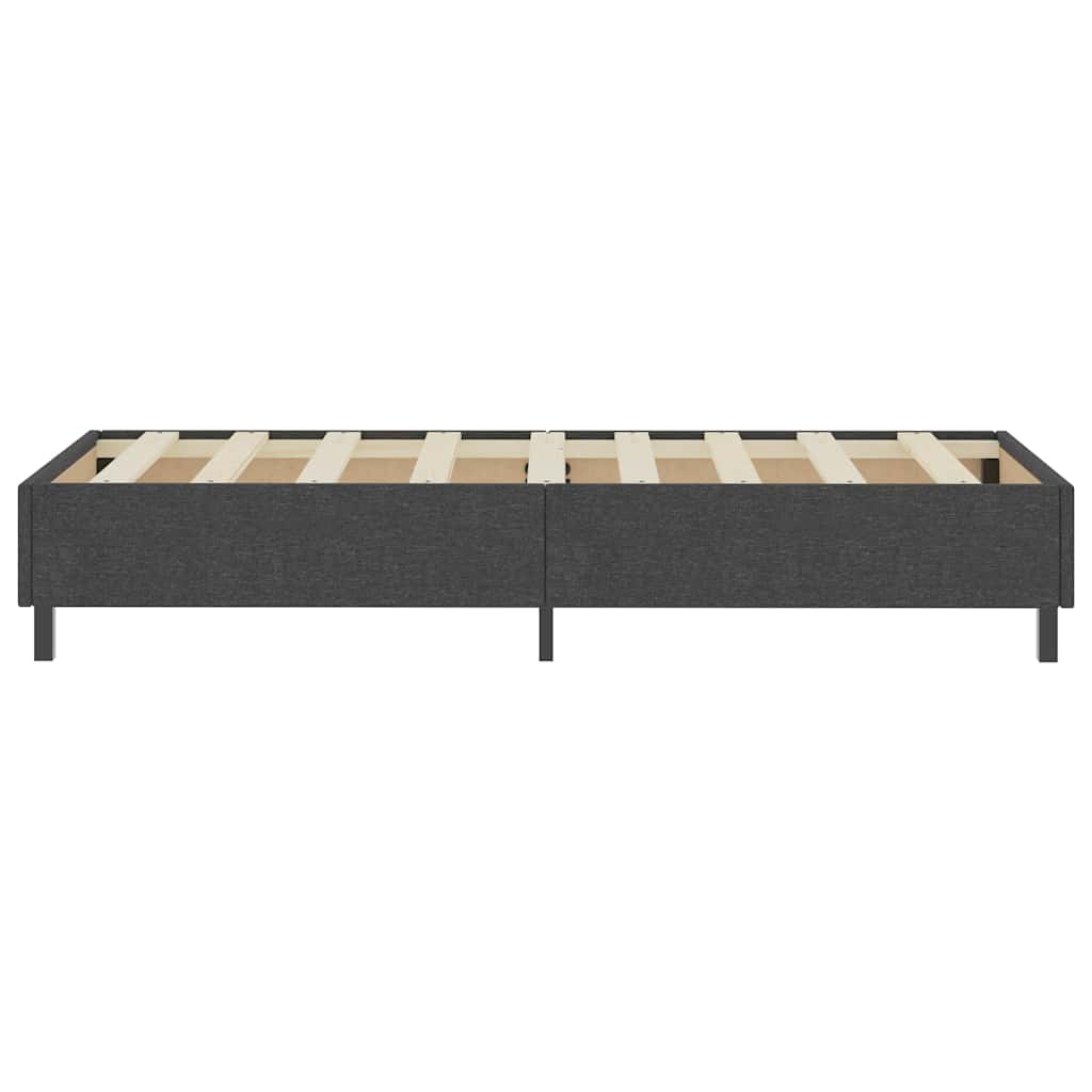 Κρεβάτι Boxspring Σκούρο Γκρι 90 x 200 εκ. Υφασμάτινο
