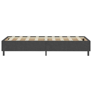 Κρεβάτι Boxspring Σκούρο Γκρι 90 x 200 εκ. Υφασμάτινο