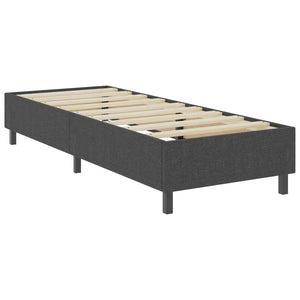 Κρεβάτι Boxspring Σκούρο Γκρι 100 x 200 εκ. Υφασμάτινο - PAKOBAZAAR