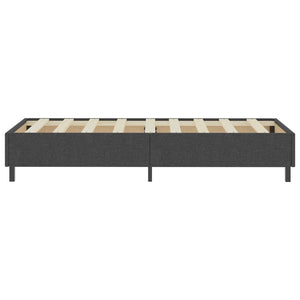 Κρεβάτι Boxspring Σκούρο Γκρι 100 x 200 εκ. Υφασμάτινο - PAKOBAZAAR