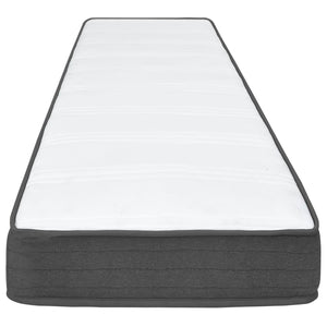 Κρεβάτι Boxspring Σκούρο Γκρι 100 x 200 εκ. Υφασμάτινο - PAKOBAZAAR