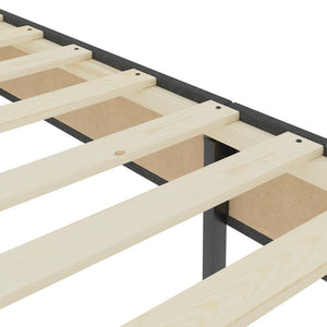 Κρεβάτι Boxspring Σκούρο Γκρι 120 x 200 εκ. Υφασμάτινο - PAKOBAZAAR