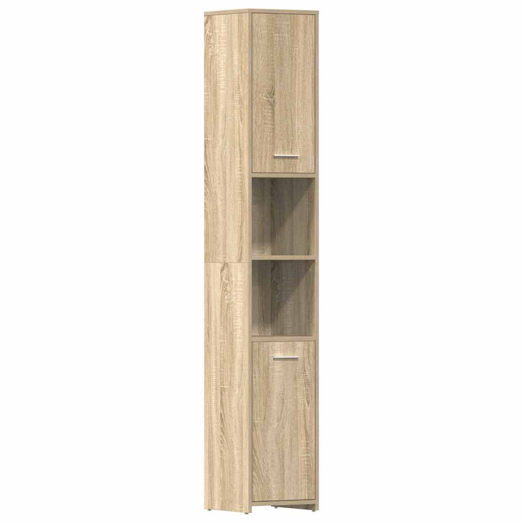 Στήλη Μπάνιου Sonoma Δρυς 30 x 30 x 183,5 εκ. από Επεξ. Ξύλο