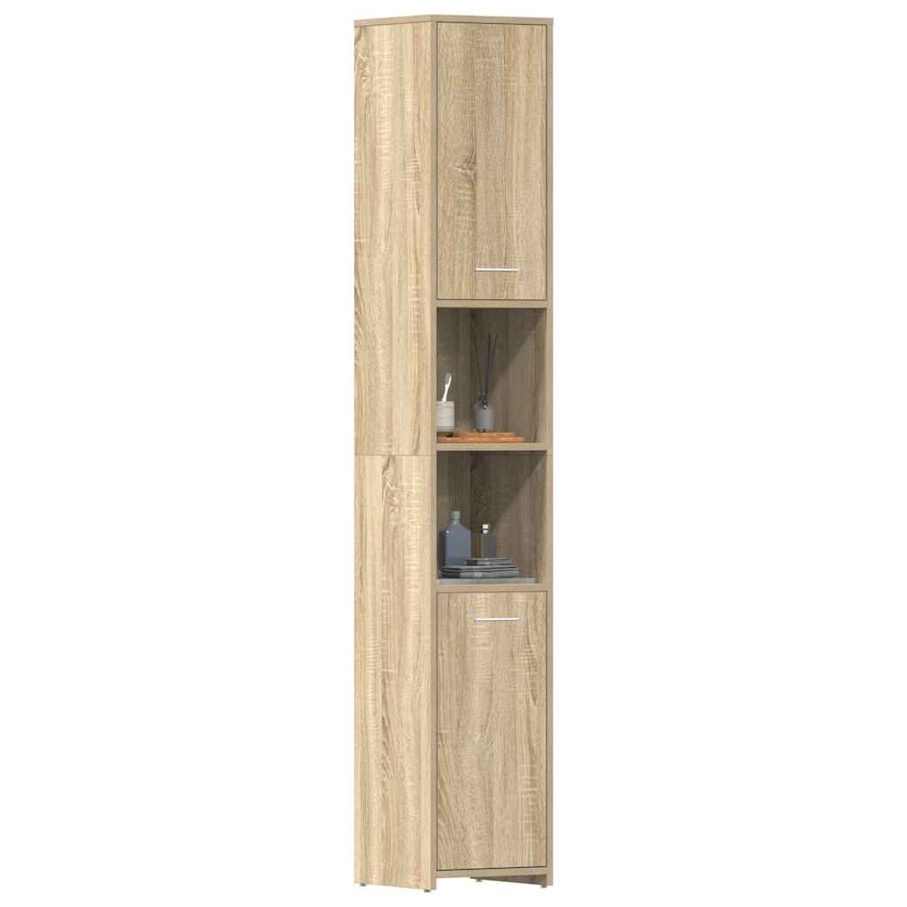 Στήλη Μπάνιου Sonoma Δρυς 30 x 30 x 183,5 εκ. από Επεξ. Ξύλο