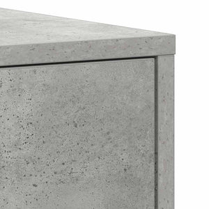 Στήλη Μπάνιου Γκρι Σκυροδέματος 30x30x183,5 εκ. Επεξεργ. Ξύλο