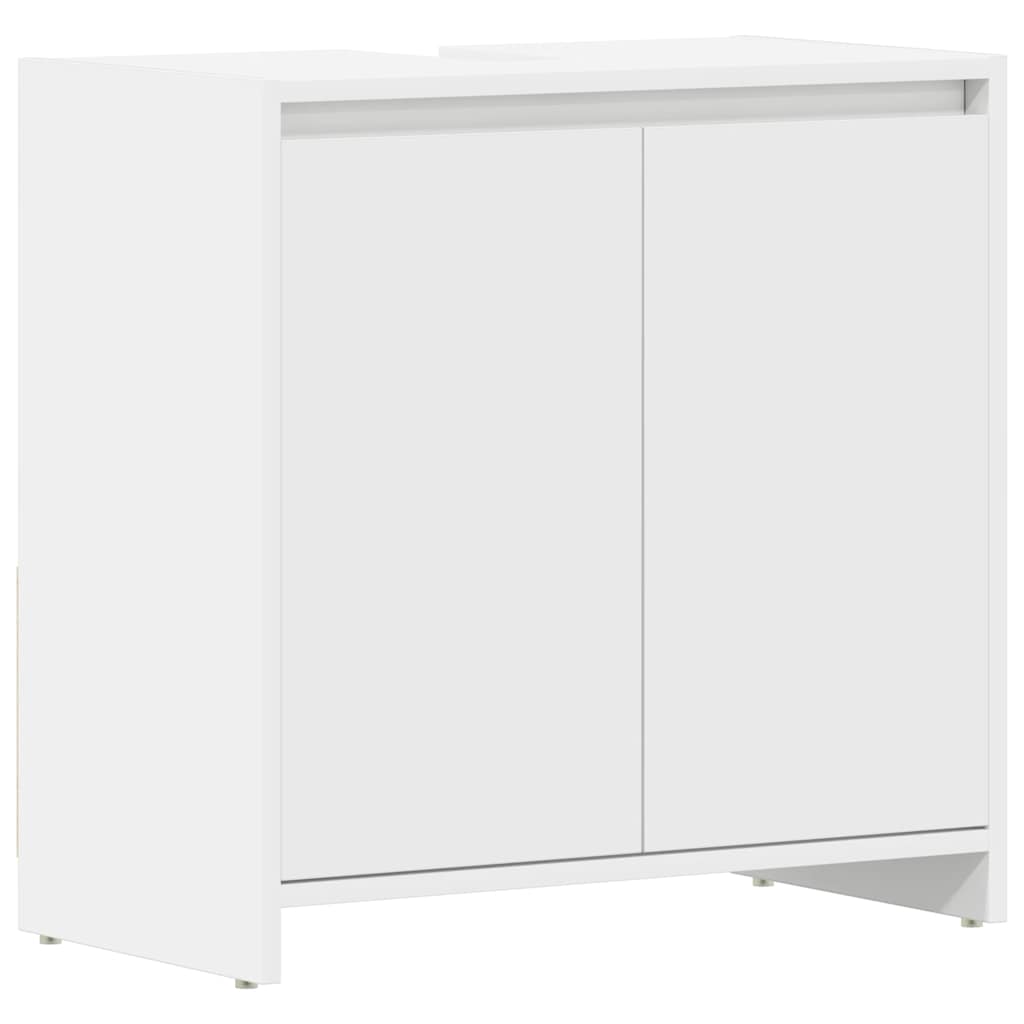 Ντουλάπι Νιπτήρα Λευκό 60 x 33 x 61 εκ. από Επεξ. Ξύλο