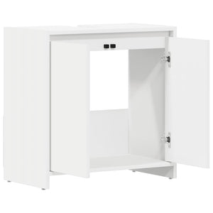 Ντουλάπι Νιπτήρα Λευκό 60 x 33 x 60 εκ. από Επεξ. Ξύλο