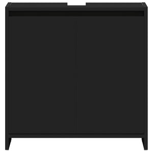 Ντουλάπι Νιπτήρα Μαύρο 60 x 33 x 61 εκ. από Επεξ. Ξύλο - Pakobazaar