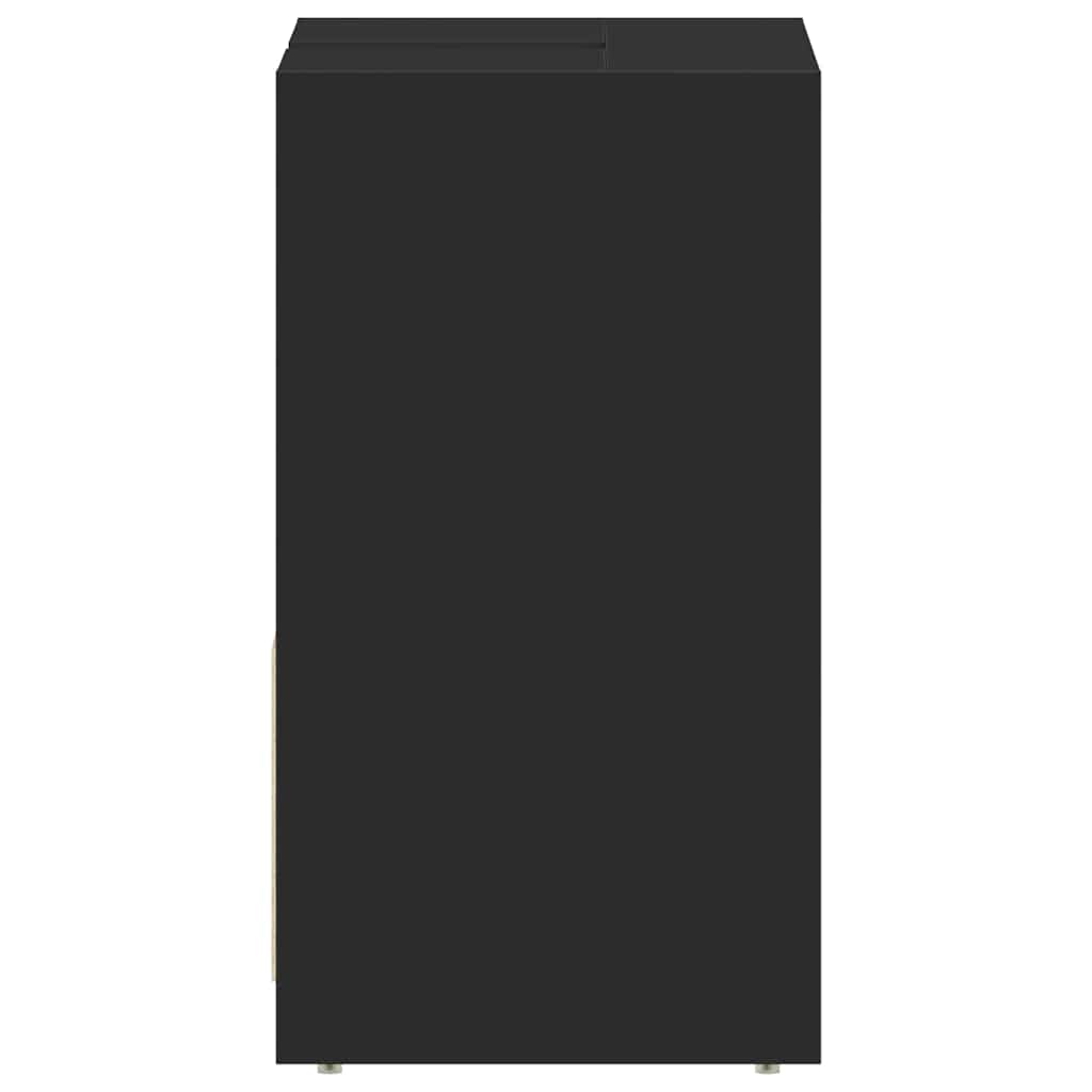 Ντουλάπι Νιπτήρα Μαύρο 60 x 33 x 61 εκ. από Επεξ. Ξύλο - Pakobazaar