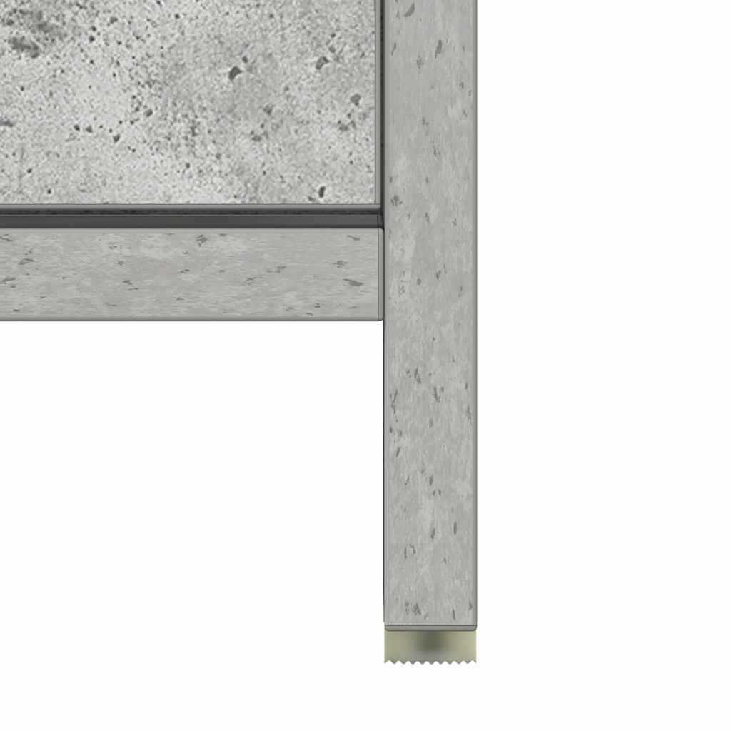 Ντουλάπι Νιπτήρα Γκρι του Σκυροδέματος 60x33x61 εκ. Επεξ. Ξύλο