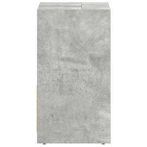 Ντουλάπι Νιπτήρα Γκρι του Σκυροδέματος 60x33x61 εκ. Επεξ. Ξύλο