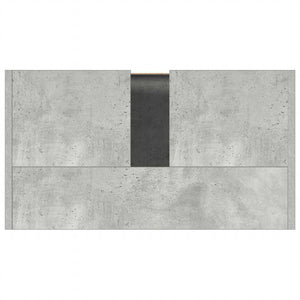 Ντουλάπι Νιπτήρα Γκρι του Σκυροδέματος 60x33x61 εκ. Επεξ. Ξύλο