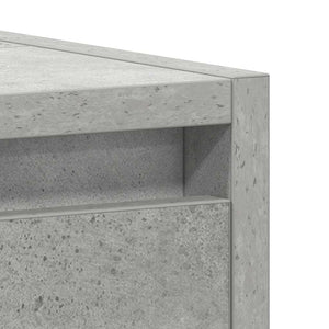 Ντουλάπι Νιπτήρα Γκρι του Σκυροδέματος 60x33x61 εκ. Επεξ. Ξύλο