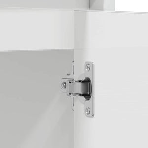 Ντουλάπι Νιπτήρα Γυαλιστερό Λευκό 60 x 33 x 61 εκ. Επεξ. Ξύλο - Pakobazaar