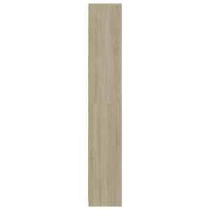 Στήλη Μπάνιου Λευκό/Sonoma Δρυς 30x30x183,5 εκ. Μοριοσανίδα