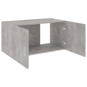 Ντουλάπι Επιτοίχιο Γκρι Σκυροδέματος 80x39x40εκ. από Επεξ. Ξύλο - Pakobazaar