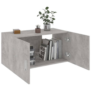 Ντουλάπι Επιτοίχιο Γκρι Σκυροδέματος 80x39x40εκ. από Επεξ. Ξύλο - Pakobazaar