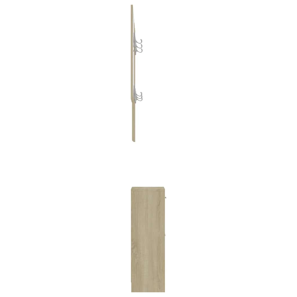 Σετ Επίπλων Χολ Sonoma Δρυς 100 x 25 x 76,5 εκ. από Επεξ. Ξύλο