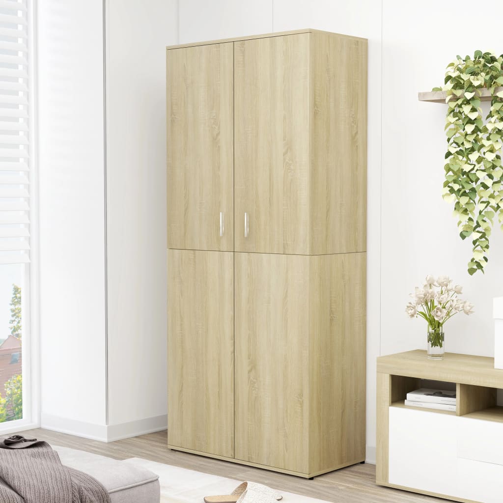 Παπουτσοθήκη Sonoma Δρυς 80 x 39 x 178 εκ. από Επεξ. Ξύλο