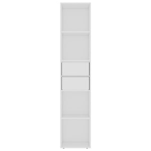 Βιβλιοθήκη Λευκή 36 x 30 x 171 εκ. από Επεξ. Ξύλο